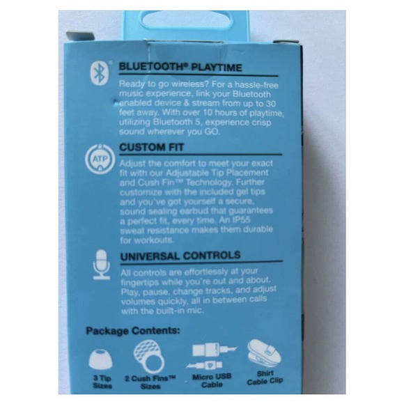 JLab Audio JBuds Pro Wireless Signature Bluetooth Earbuds - Graphite/Blue - NEW - Picture 3 of 6